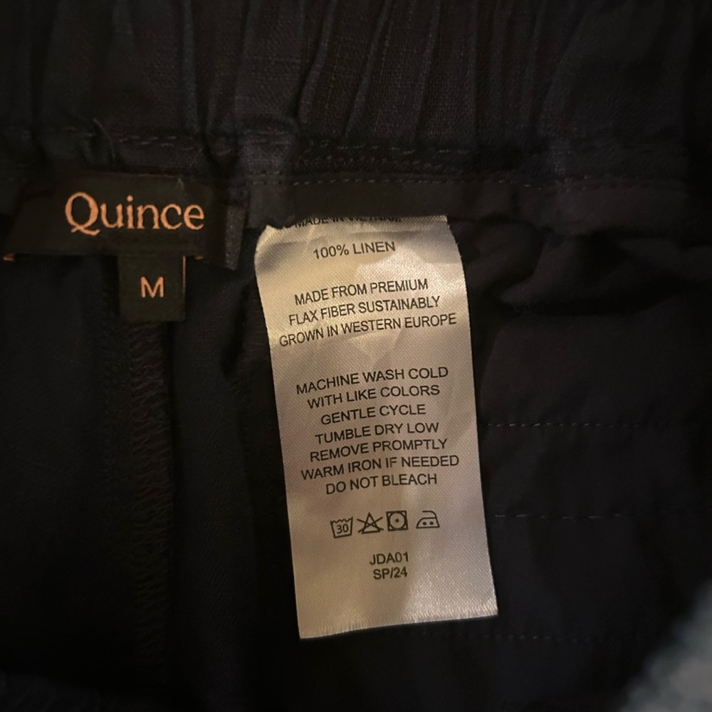 Quince  Blue Linen Trousers
